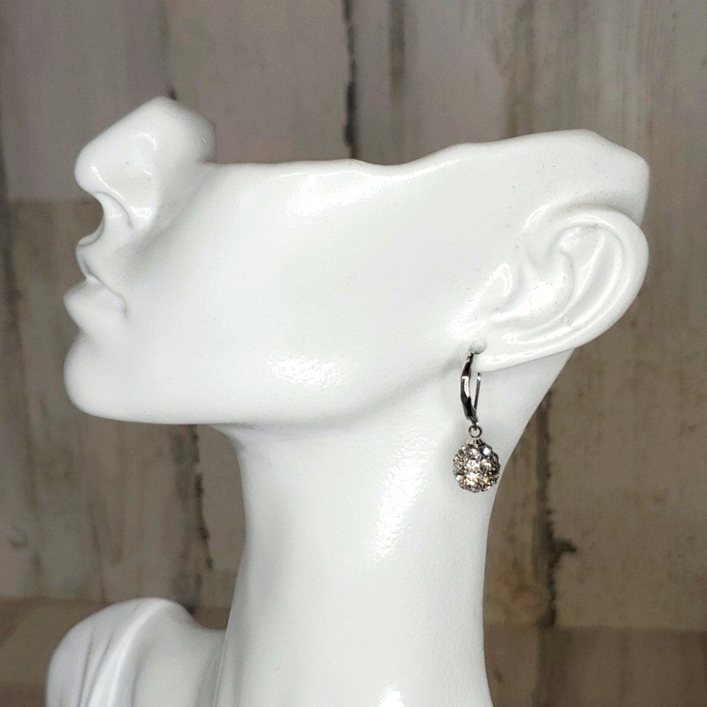 Swarovski Crystal Elements Fireball Earrings With… - image 5